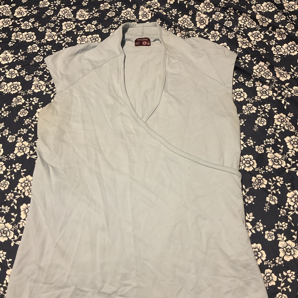 Elegant Light Blue Women's Top